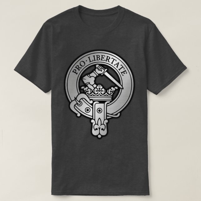 Klan Wallace Vapensköld Tartan 2 T Shirt (Design framsida)