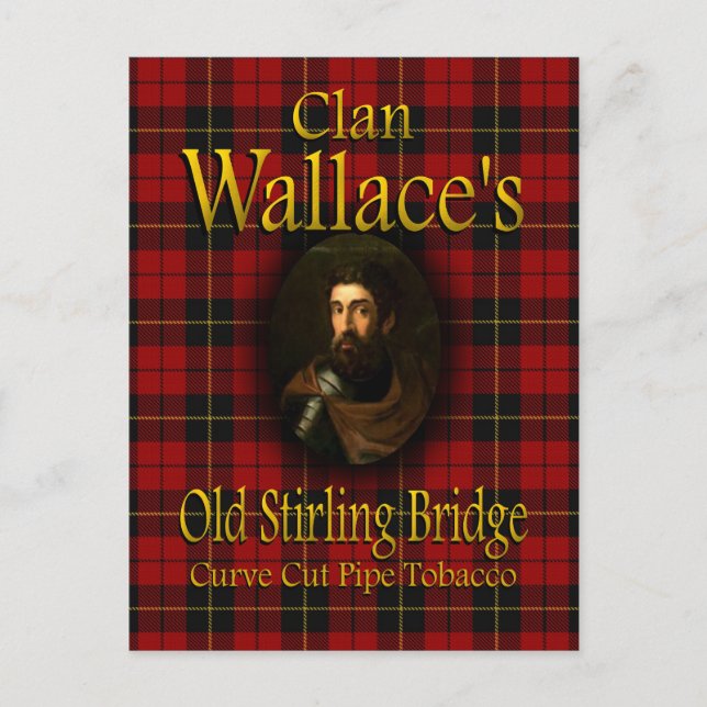 Klan Wallace's Old Stirling Bridge Pipe Tobacco Vykort (Framsida)