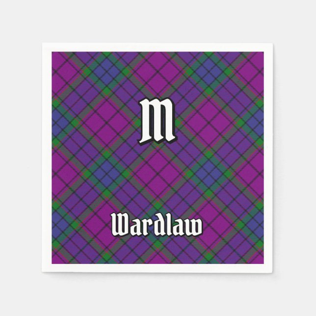 Klan Wardlaw Tartan Pappersservett (Framsidan)