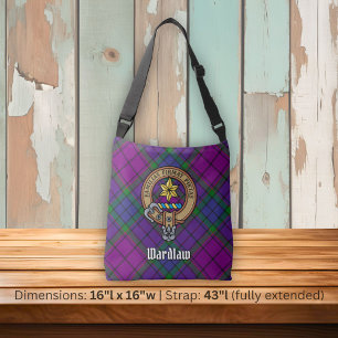 Klan Wardlaw Vapensköld över Tartan Axelväska