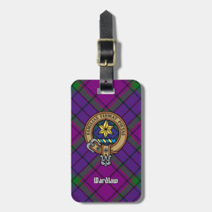 Klan Wardlaw Vapensköld över Tartan Bagagebricka