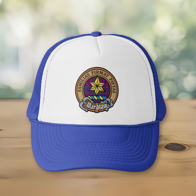 Klan Wardlaw Vapensköld över Tartan Keps (Skapare uppladdad)