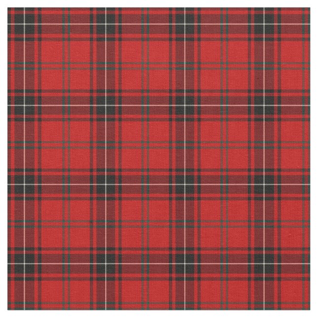 Klan Wemyss Tartan Tyg (Närbild)