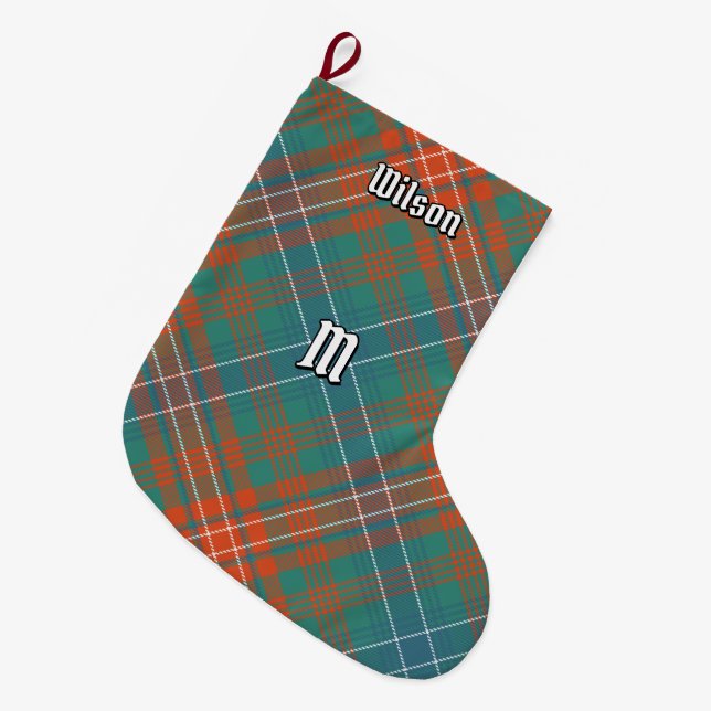Klan Wilson Ancient Tartan Stor Julstrumpa (Framsidan (Hängande))
