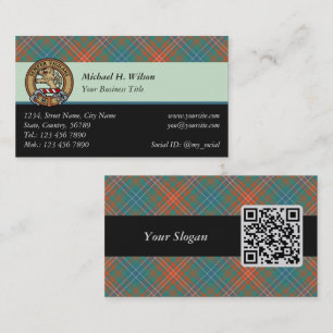 Klan Wilson Ancient Tartan Visitkort