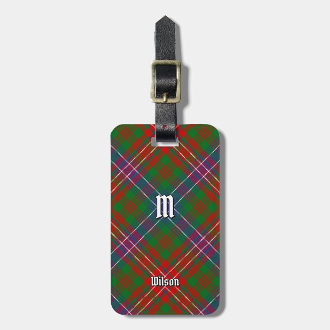 Klan Wilson Modern Tartan Bagagebricka (Vertikal Framsida)