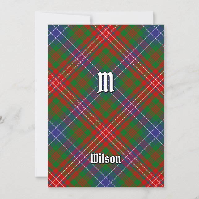 Klan Wilson Modern Tartan Inbjudningar (Framsida)