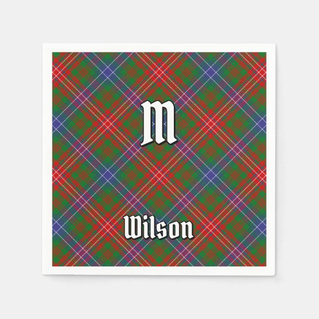 Klan Wilson Modern Tartan Pappersservett (Framsidan)
