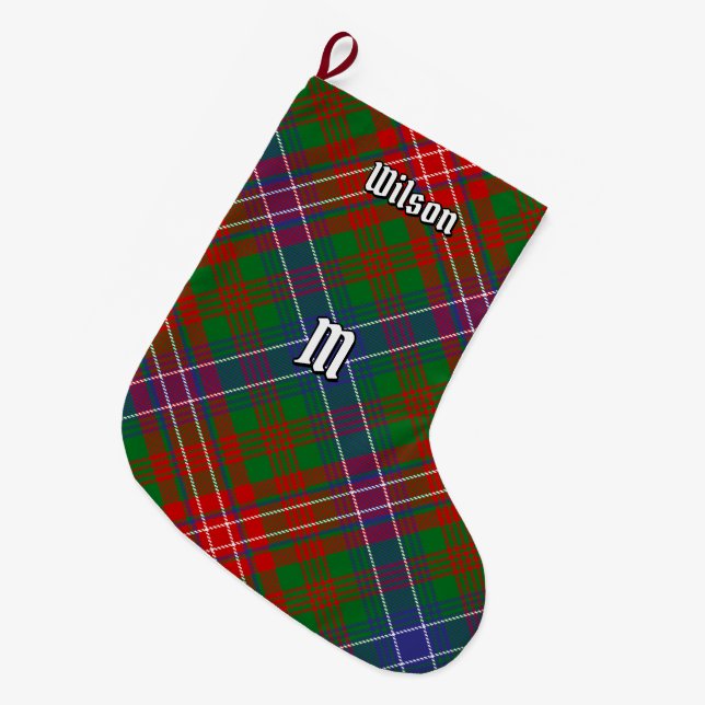Klan Wilson Modern Tartan Stor Julstrumpa (Framsidan (Hängande))