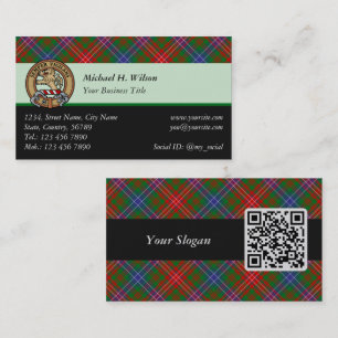 Klan Wilson Modern Tartan Visitkort