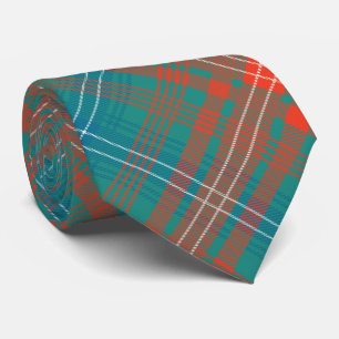 Klan Wilson Tartan POrange Turquise Mönster Slips