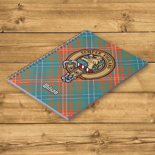 Klan Wilson Vapensköld över Ancient Tartan Anteckningsbok
