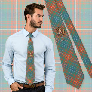 Klan Wilson Vapensköld över Ancient Tartan Slips