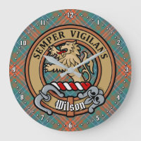 Klan Wilson Vapensköld över Ancient Tartan