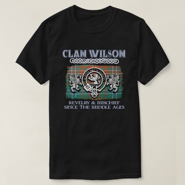 Klan Wilson vapensköld Scottish klans Scottish Sur T Shirt (Design framsida)