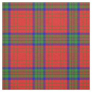 Klan Wood Red Dress Scottish Tartan Play Fabric Tyg