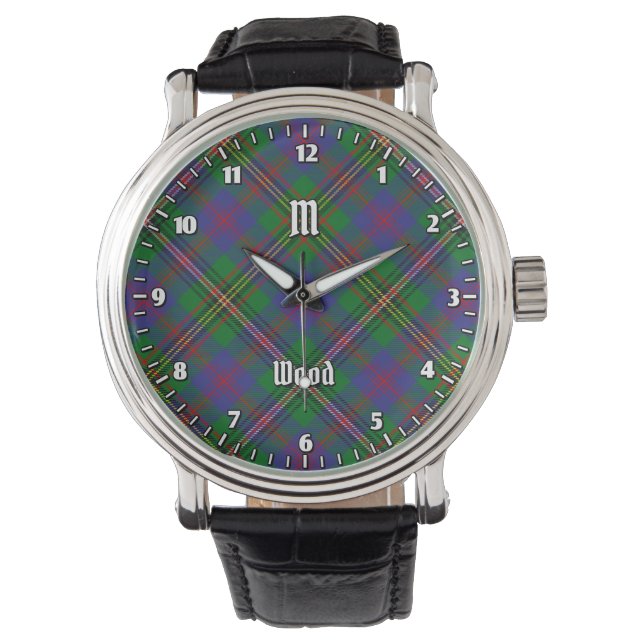 Klan Wood Tartan Armbandsur (Framsida)
