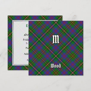 Klan Wood Tartan Inbjudningar