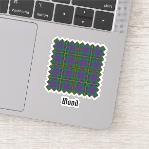 Klan Wood Tartan Klistermärken