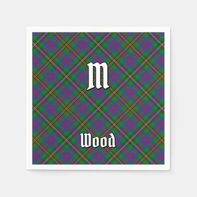 Klan Wood Tartan Pappersservett (Framsidan)