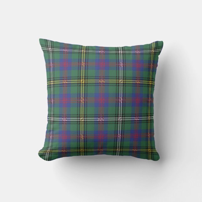 Klan Wood Tartan Play Scottish Kilt Mönster Kudde (Framsida)