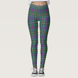 Klan Wood Tartan Play Scottish Kilt Mönster Leggings