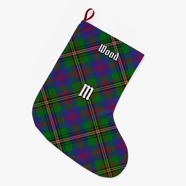 Klan Wood Tartan Stor Julstrumpa (Framsidan (Hängande))