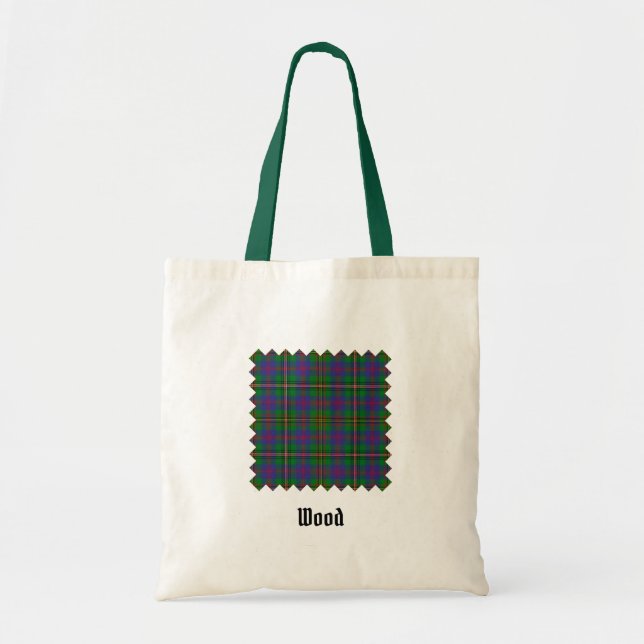 Klan Wood Tartan Tygkasse (Framsidan)