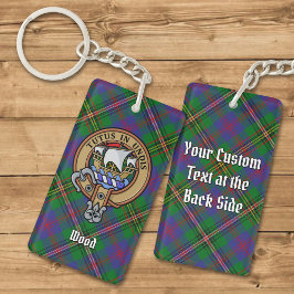 Klan Wood Vapensköld över Tartan