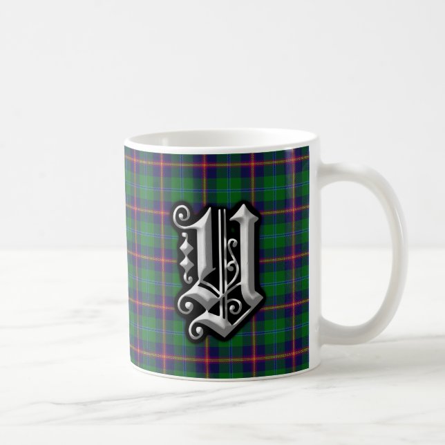 Klan Young Brev Y Monogram Tartan Kaffemugg (Höger)