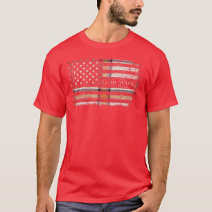 Klan Young Christina Scottish tartan US flagga kil T Shirt
