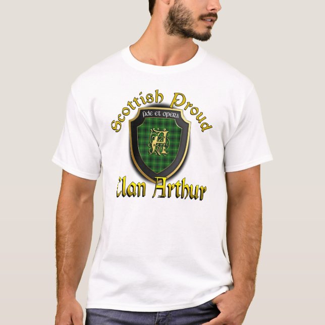 KlanArthur skotska stolt skjortor Tee Shirt (Framsida)