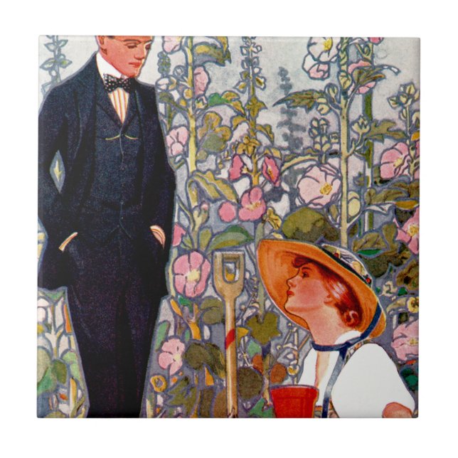 Klänbok Fyrtio: Vår och Sommar 1917 Kakelplatta (Framsidan)