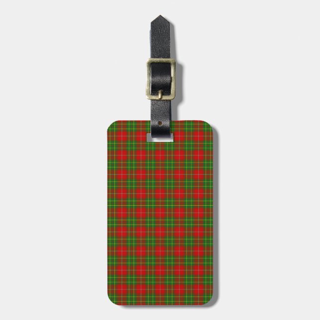 KlanBurnett Tartan Bagagebricka (Vertikal Framsida)