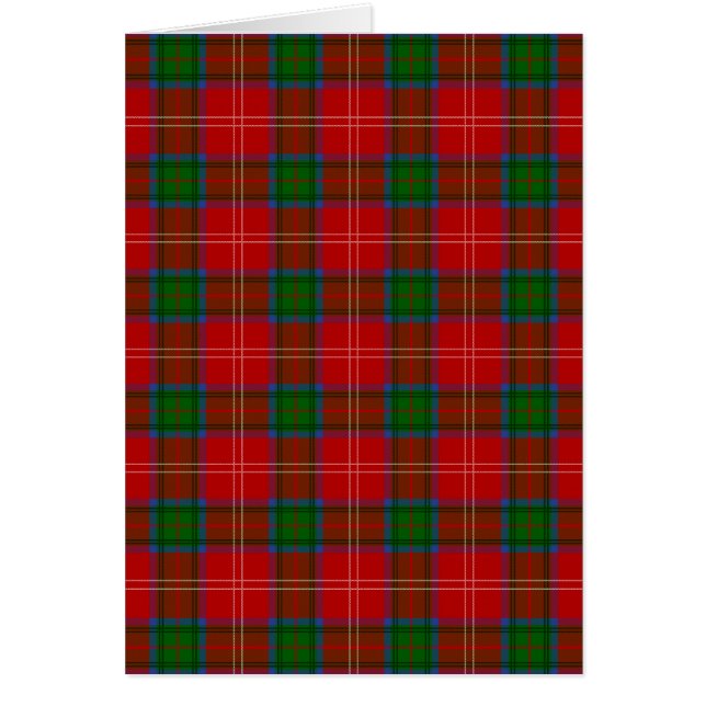 KlanChisholm Tartan Hälsningskort (Framsidan)