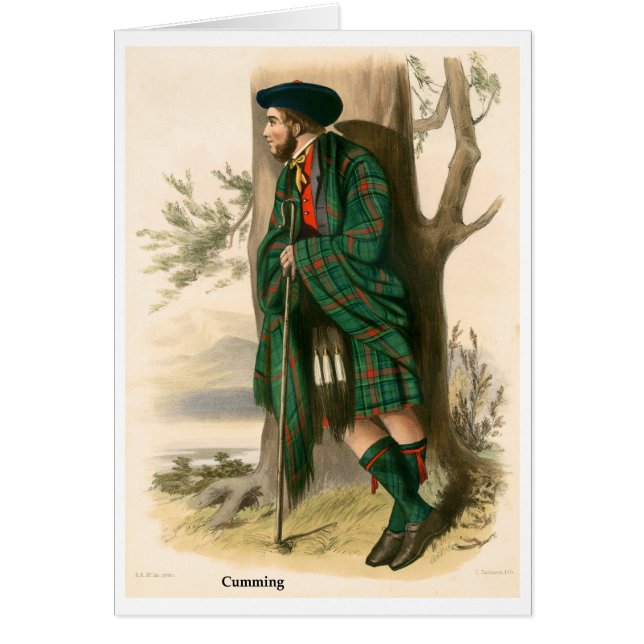 KlanCumming Hälsningskort (Framsidan)