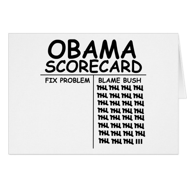 Klander Bush Hälsningskort (Framsidan Horizontal)