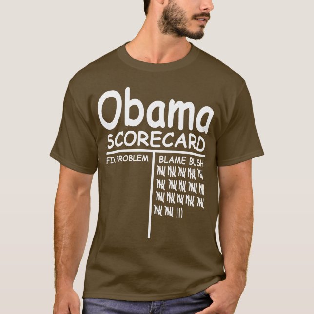 Klander Bush - Obama sammanställningsruta T-shirt (Framsida)