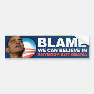 Klander kan vi tro in - Anti Obama Bildekal