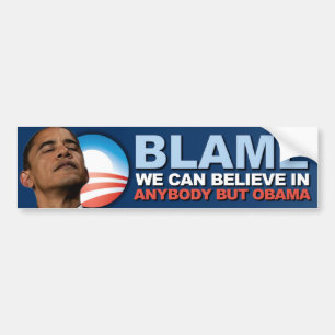 Klander kan vi tro in - Anti Obama Bildekal