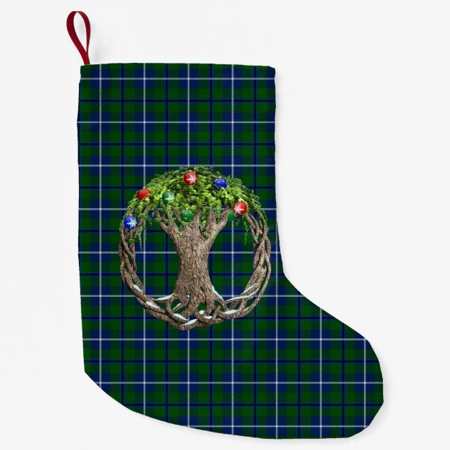 KlanDouglas Tartan Liten Julstrumpa (Framsidan)