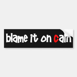 Klandra det på den Cain bildekalet Bildekal