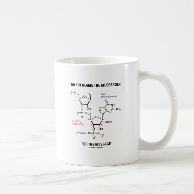 Klandra inte budbärare för meddelandet kaffemugg (Höger)