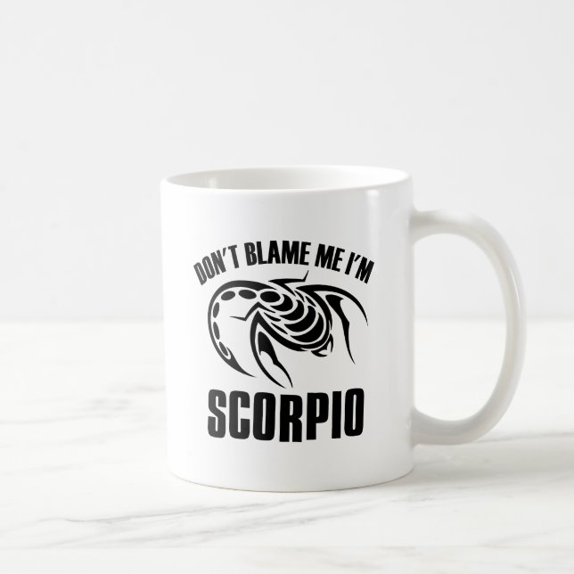 Klandra inte mig I-förmiddagscorpioen Kaffemugg (Höger)