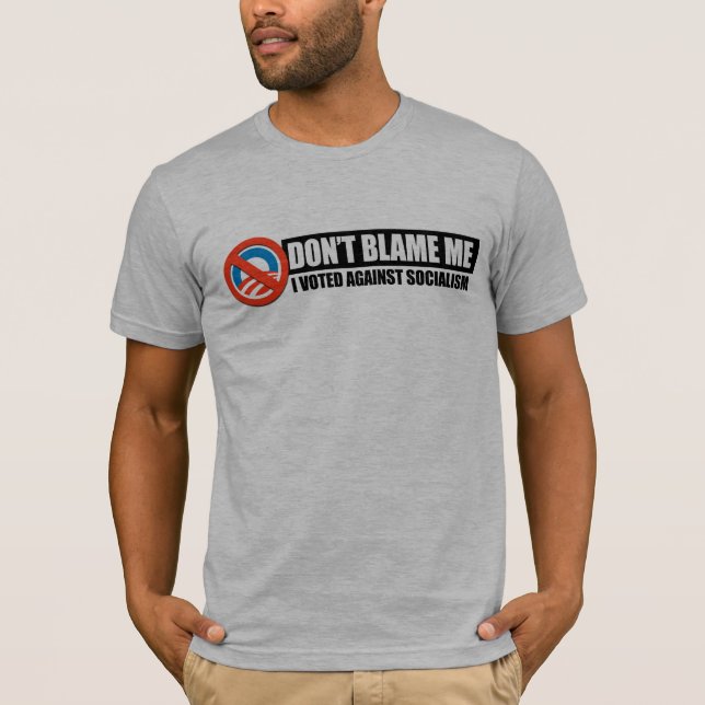 KLANDRA INTE MIG - JAG RÖSTADE MOT SOCIALISM TEE SHIRT (Framsida)