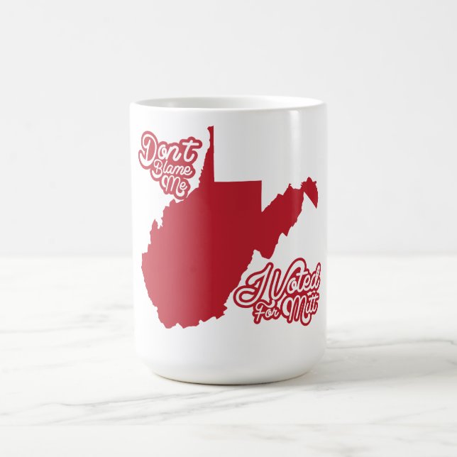 Klandra inte mig, mig röstade för den Mitt Romney Kaffemugg (Center)