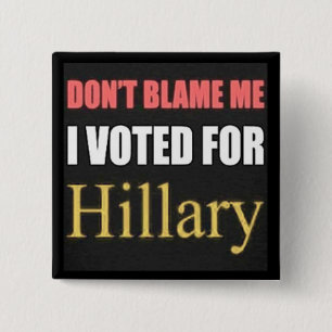 Klandra inte mig som jag röstade för Hillary Knapp
