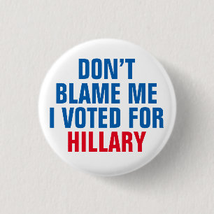"Klandra inte mig som jag röstade för Hillary" Knapp