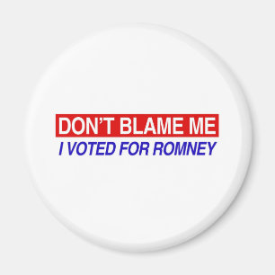 Klandra inte mig som jag röstade för Romney Magnet