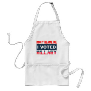Klandra inte mig som jag röstade Hillary Förkläde